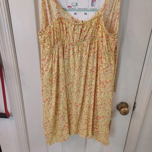NWT Wild Fable Vibrant Yellow Floral Mini Dress in Size XXL - Picture 7 of 10